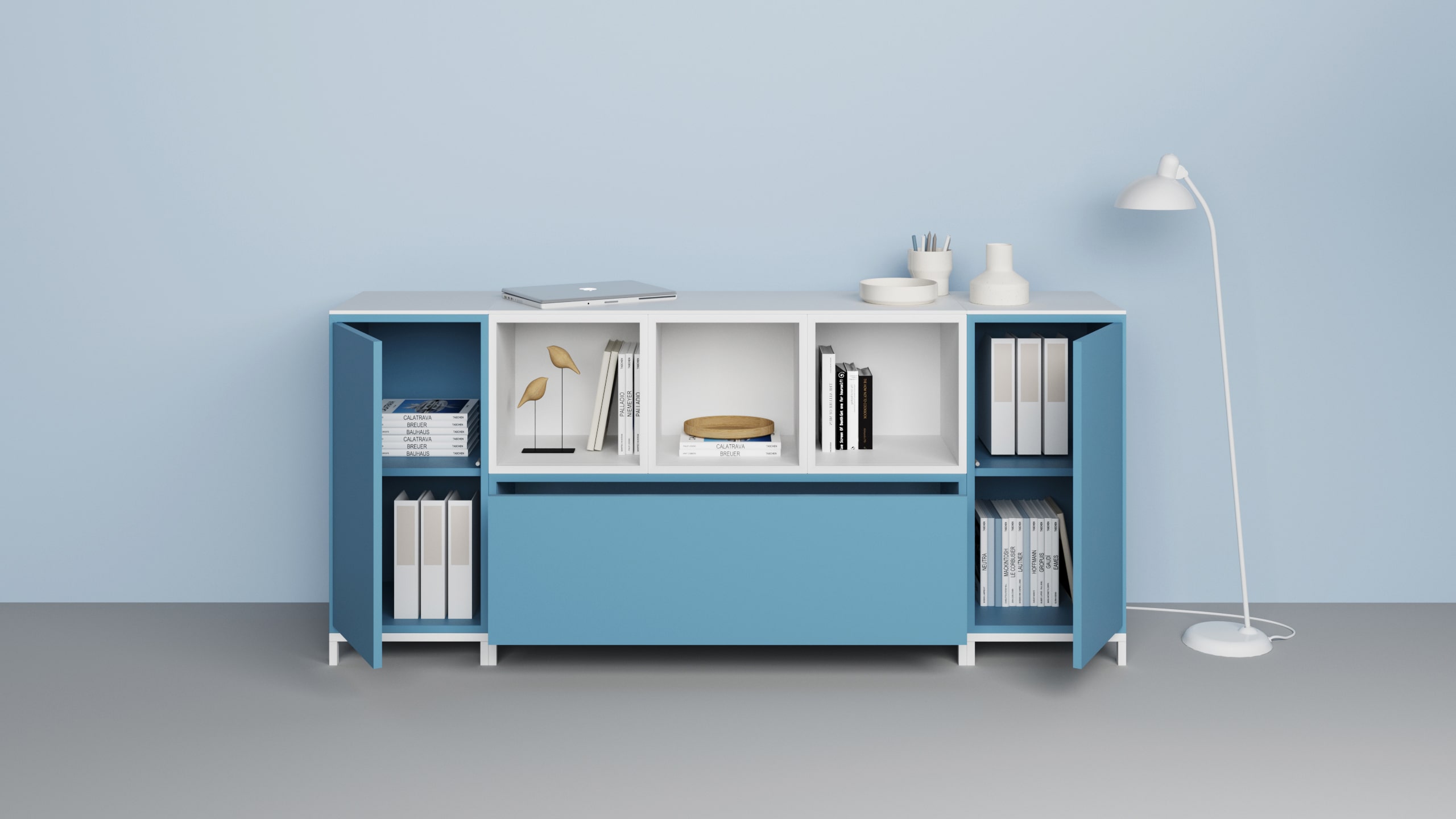 blue rendering